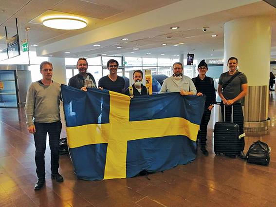 Image:The crew of the Donsötank oil and chemical tanker Solero make it home