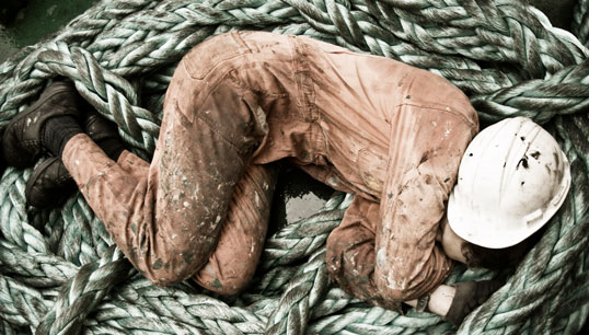 Image:The report found 'work hours are either under-reported by seafarers, or work/rest hour records are manipulated later for compliance purposes'. Image: Getty  Images