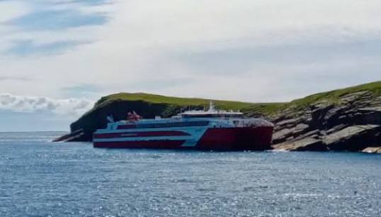 Image:UK investigators found that the ferry Alfred had grounded in 2022 because the master had fallen asleep. Image: RNLI/Andy Fellows
