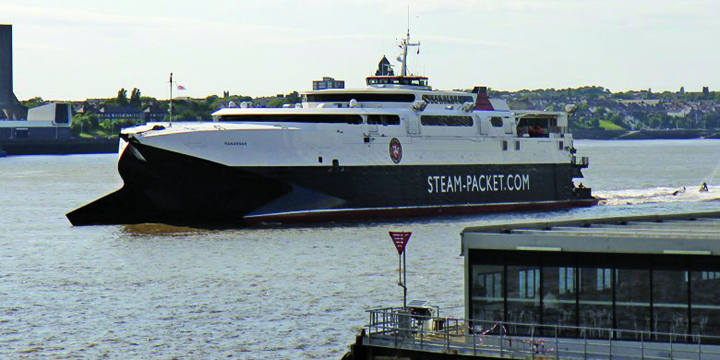 Image:Our lifeline island ferries working around the UK: Isle of Man Steam Packet Company's Mannanan. Image: EI Pollock/ Wikimedia Commons