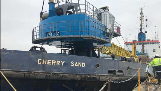 Image:Dredger Cherry Sand was at the heart of the recent MAIB investigation. More than 40% of the seafarers who had lost their lives in the occupational accidents it has investigated over the past five years were over 50 years old, it said.