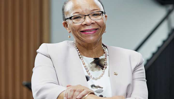 Image:Dr Cleopatra Doumbia-Henry, head of the World Maritime University, is known as the Mother of the MLC. Image: by Benjiwiki2017, Wikimedia Commons

