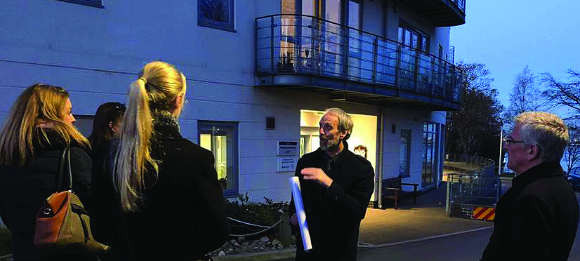 Image:Nautilus welfare services manager Mick Howarth took members of the Merchant Navy Welfare Board to the Mariners' Park Trinity House Hub, which provides residential and community facilities for retired seafarers and their dependants.