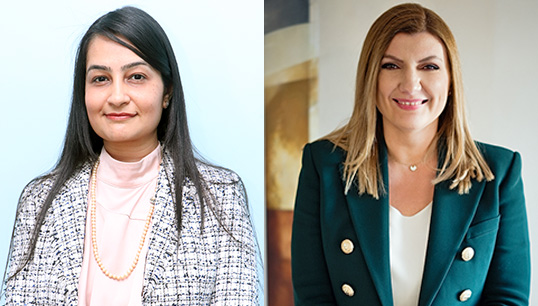 Image:Wake-up call: Founder of WISTA India and co-chair of WISTA International's Diversity Committee Sanjam Sahi Gupta (left) and president of WISTA International Despina Panayiotou Theodosiou. Image: WISTA International