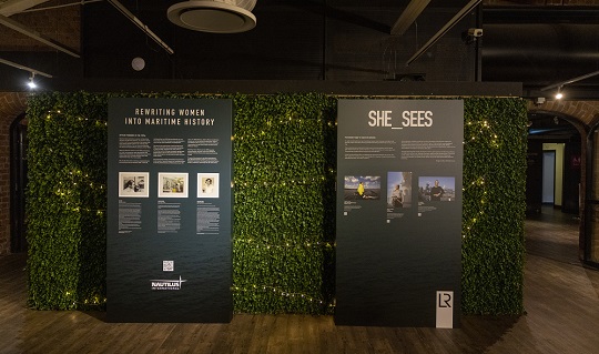 Image:Displays of pioneering maritime women members at the Nautilus general meeting 2023. Image: Nautilus International