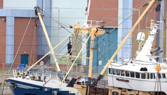 Image:Shocking case of modern slavery in UK waters.  Image: video still from the Stella Maris webinar.