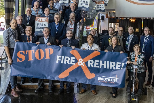 Image:Nautilus senior national secretary Garry Elliott said that the Union is committed to finding a way forward, after the company withdrew the threat of fire and rehire. Image: Brad Wakefield