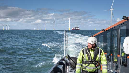 Image:Campaigning for an end to the UK's offshore wind workers' visa concessions. Image: Monty Rakusen/Getty Images