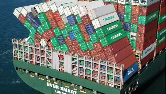 Image:UK-flagged vessel Ever Smart lost 42 boxes overboard in the North Pacific in 2017.