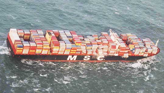 Image:More than 340 boxes were lost by the 19,244TEU MSC Zoe off the Dutch coast in January 2019. Extensive analysis showed that the ship had been exposed to a range of 'hydrodynamic phenomena'. Investigators determined that the main cause of the container losses was the high stability at which the ship was sailing, and they recommend a review of lashings.