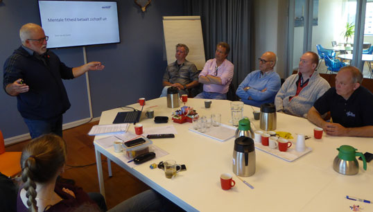 Image:Toon Van de Sande of Spiritension, a maritime safety and security consultancy based in Dordrecht, held a series of workshops in the on mental health for seafarers.