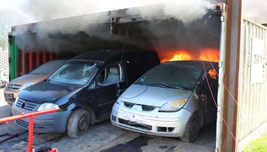 Image:Traditional firefighting methods are not suitable when tackling an EV fire, which is putting seafarers in danger. Image: DBI