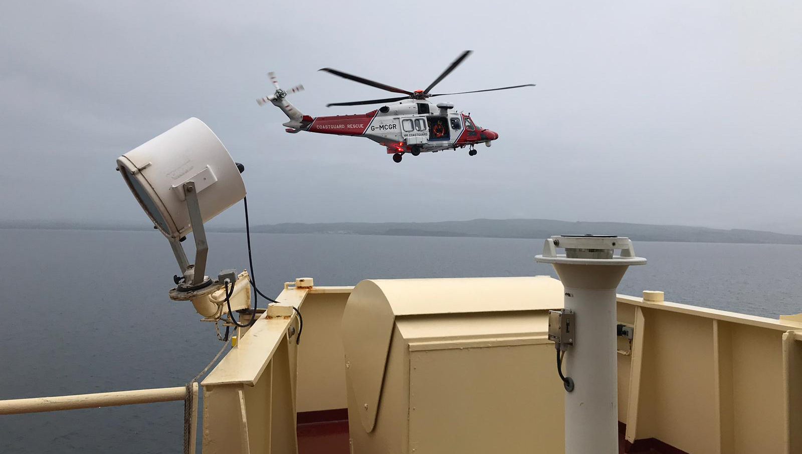 Image:Sea rescue drill. 'Access to medical facilities for seafarers is a fundamental right.' Image : Nautilus champion member Alix McDermott's entry in the Union's 2019 photocompetiton