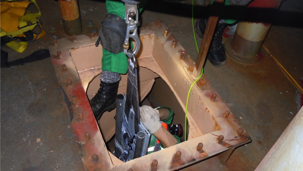 Image:Tank entry. Image: MRS Training & Rescue