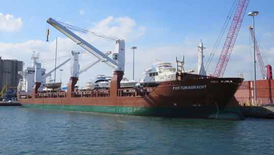Image:A Filipino deckhand died when he fell 12m after opening a door into one of the holds of the 8,620gt Spliethoff vessel Fortunagracht while preparing to load the ship in Puerto de Sucre, Venezuela, in February 2018.