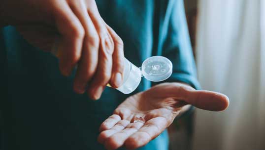 Image:Alcohol-based gels should be allowed to dry completely before touching metal surfaces, lighting cigarettes or other potential 'ignition sources', says the International Association of Oil and Gas Producers (IOGP) 
