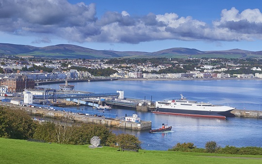 Image:Douglas Harbour in the Isle of Man: Seafarers are exempt from mandate for all people arriving on the island to self-isolate for 14 days whether showing symptoms of coronavirus or not