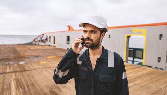 Image:The report calls on the IoM Ship Registry and the Maritime Coastguard Agency to issue guidance on the potential distractions caused by using mobile telephones on working decks and other workspaces on board ships. Image: Getty Images