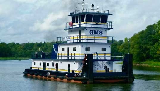 Image:The towing vessel Ava Claire, whose captain was suffering from 'sleep inertia' during an accident last year. Image: General Marine Services/NTSB


