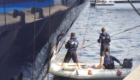 Image:Even the glossy yacht sector can involve risky work for crew. Image: Nautilus International  