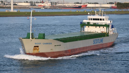 Image:Scot Carrier inbound on the Nieuwe Waterweg, Rotterdam, 2019. Image: Niels Johannes / Wikimedia Commons