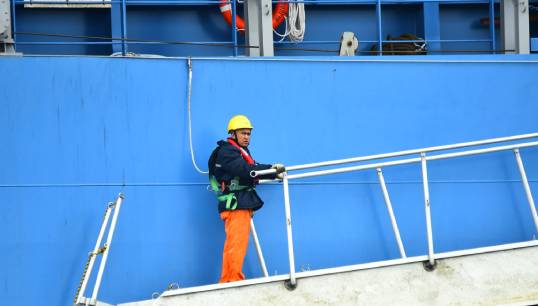 Image:MAIB concerns: unsafe pilot ladders as well as recent deaths of seafarers in enclosed spaces showed 'the safety lessons of ensuring that comprehensive safety briefs are conducted before working cargo, and that ship's crews take full ownership of access control...' Image: Danny Cornelissen