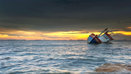 Image:Navigational events (collisions, groundings and contacts) represented the biggest cause of casualties at 43%.  Images: Getty Images