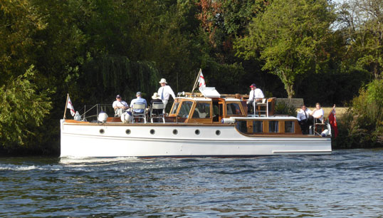 Image:Dunkirk Little Ship Lady Gay seen during happier times on the ADLS Veterans Cruise, River Thames, in September 2015. Image: Tom Allett/ ADLS