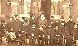 Image:Some of the first residents at the Liverpool Home for Aged Mariners. The foundation stone was laid for the main building in October 1882, and it accomodated 1,113 residents over 95 years .
