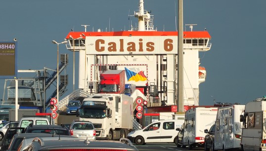 Image:The Pride of Burgundy at Terminal Six of the Port of Calais in 2015. Image: Ad Meskens / Wikimedia Commons