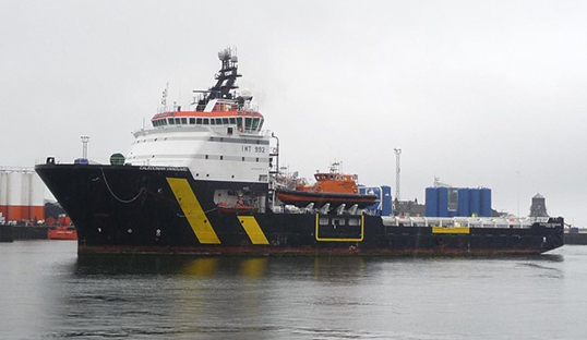 Image:Caledonian Vanguard, one of the BP Offshore vessels under discussion in the current negotiations between Nautilus and crew employer VGGS. Image: ally1903 shipspotting.com