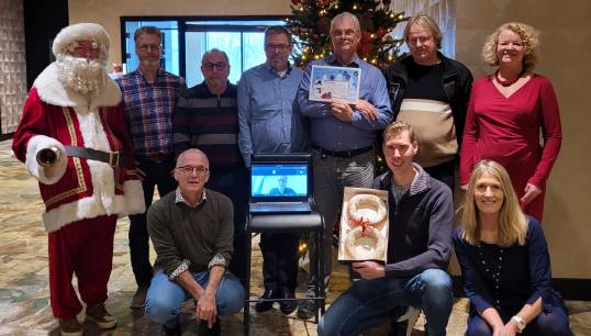 Image:Lay reps enlisted the help of Santa Claus himself in their negotiations with shipowners. Image: Nautilus International