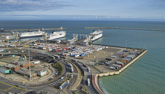 Image:The Union has raised safety concerns due to a decision by P&O Ferries regarding crewing levels and agency staff on the Dover Strait, the world's busiest shipping lane. Image: Getty