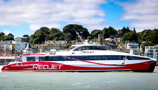 Image:Red Funnel’s newest high speed vessel Red Jet 7. Image: Red Funnel, by Jake Sugden