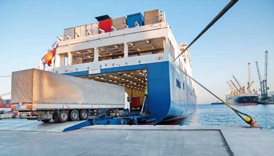 Image:Freight ferry loading. Image: Getty Images