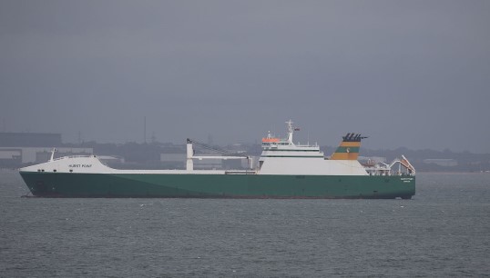 Image:Foreland Shipping's vessel Hurst Point. Image: Andrew Rabbott