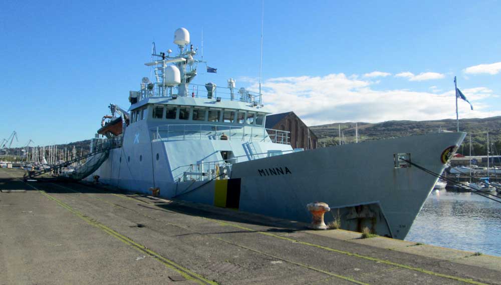 Image:Marine Protection Vessel Minna. Image: Dave Souza