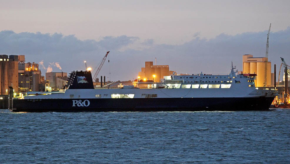 Image:P&O Ferries MS European Endeavour in the river Mersey. Image: Wikimedia Commons
