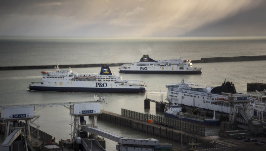 Image:P&O Ferries vessels Pride of Burgundy and Pride of Kent in Dover Harbour. Image: Michiel Hendryckx