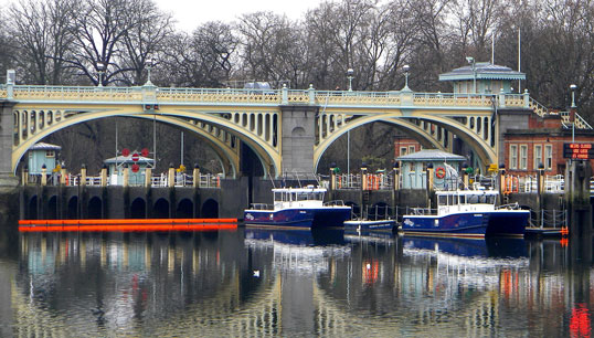 Image:PLA patrol boats, moored in Richmond, London. Image: Wikimedia Commons