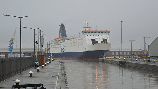 Image:Pride of York: In 2017 the ferry underwent a refit in Gdansk. Image: P&O Facebook 