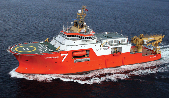 Image:The Subsea 7 vessel Normand Subsea. Image: Subsea 7