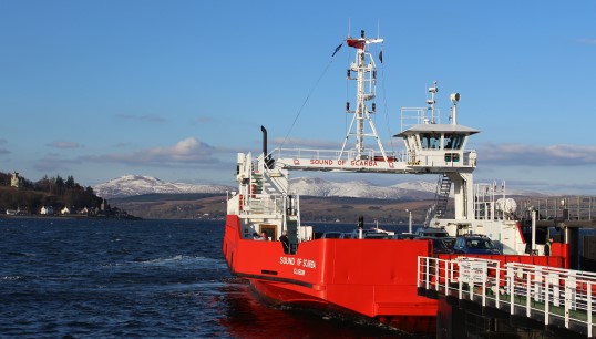 Image:Western Ferries vessel MV Sound of Scarba at Hunter's Quay, Dunoon. Image: Geograph/Wikimedia Commons