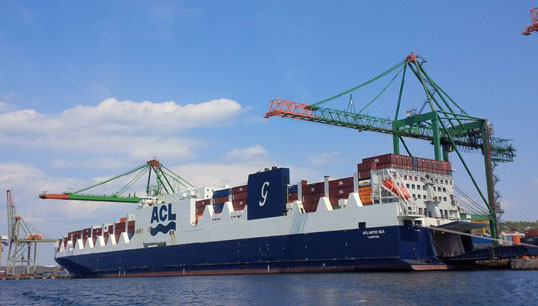 Image:ACL vessel Atlantic Sky on a visit to the Port of Halifax in 2017. Image: Twitter