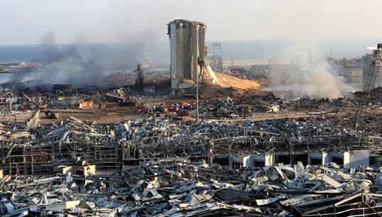 Image:Dockers and seafarers are believed to be among the 100 killed and the thousands injured during the explosion at the Port of Beirut which has devastated the city. Image: Unicef Lebanon Twitter
