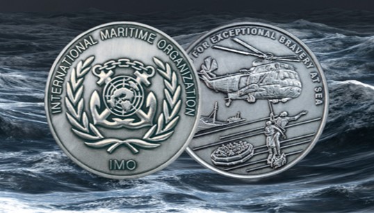 Image:The award is open to those who have performed acts of outstanding courage at sea. Image: IMO
