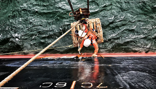 Image:A seafarer at work: IMO Day of the Seafarer photo competition 2018 entry. Image: IMO
