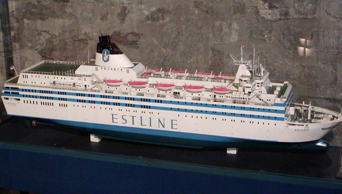 Image:Photo of MS Estonia model at the maritime museum, Tallinn, taken August 2003 by Stan Shebs