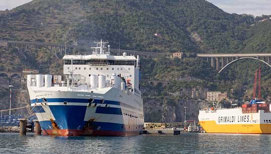 Image:File image of the Euroferry Olympia on the Amalfi Coast in 2019. Credit: Ra Boe/Wikimedia Commons