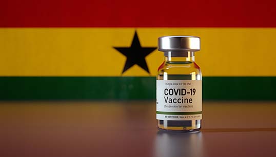 Image:Ghana will not fine ships with unvaccinated personnel until February 2022, a date is yet to be announced. Image: Getty Images